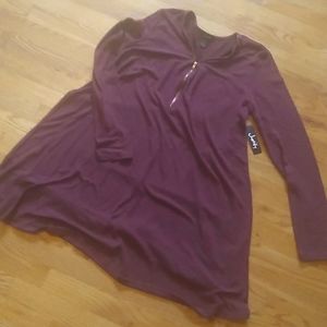 NWT! Justify Zipper Front Swing Dress